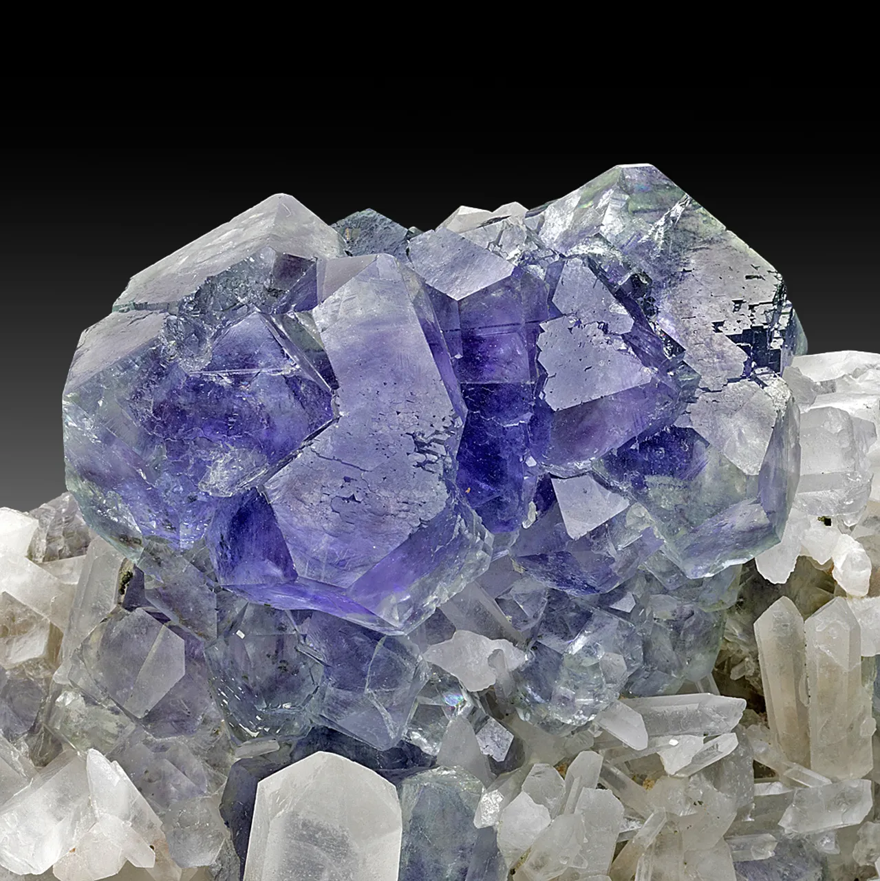 Fluorite with Quartz - image 1