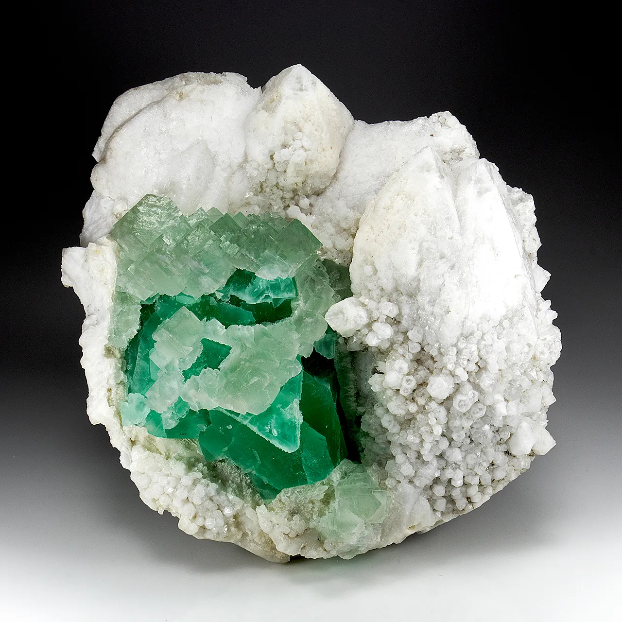 Fluorite with Quartz - image 1