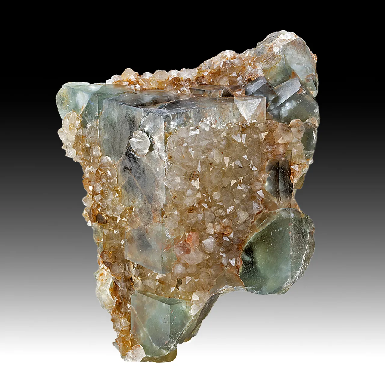 Fluorite with Quartz - image 1