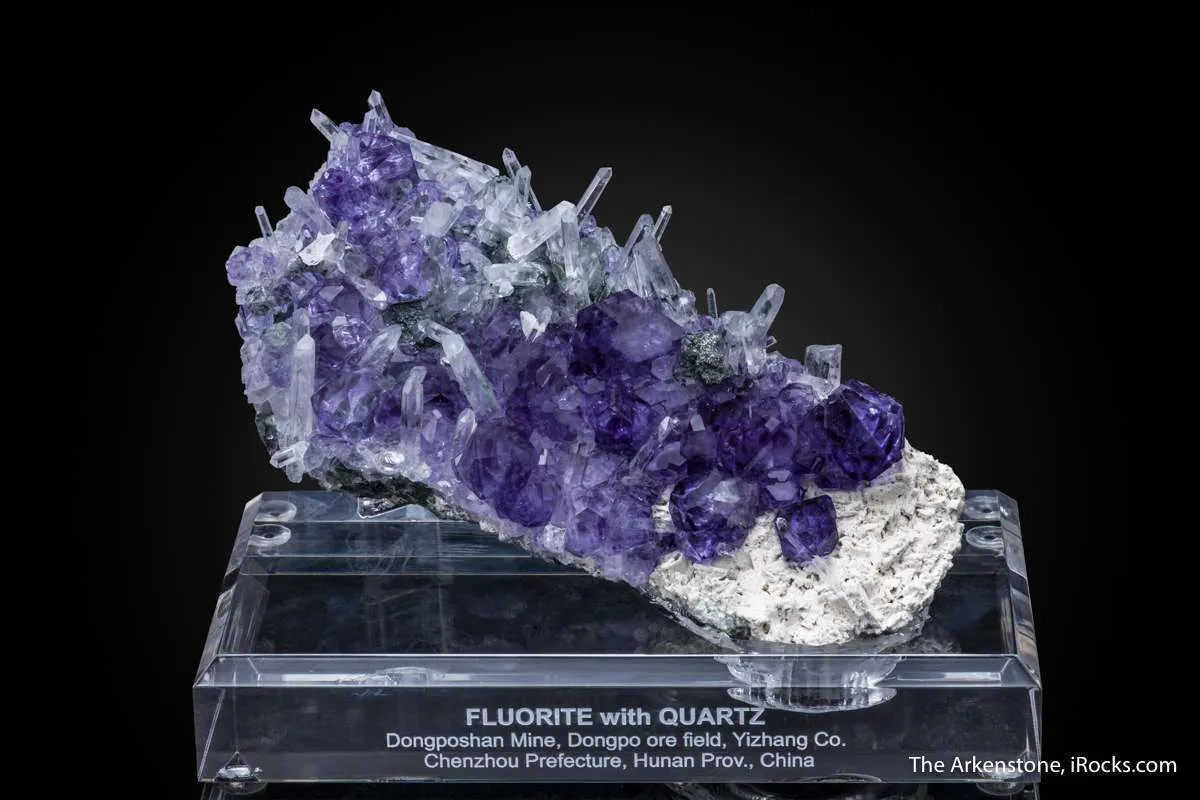 Fluorite with Quartz - image 1