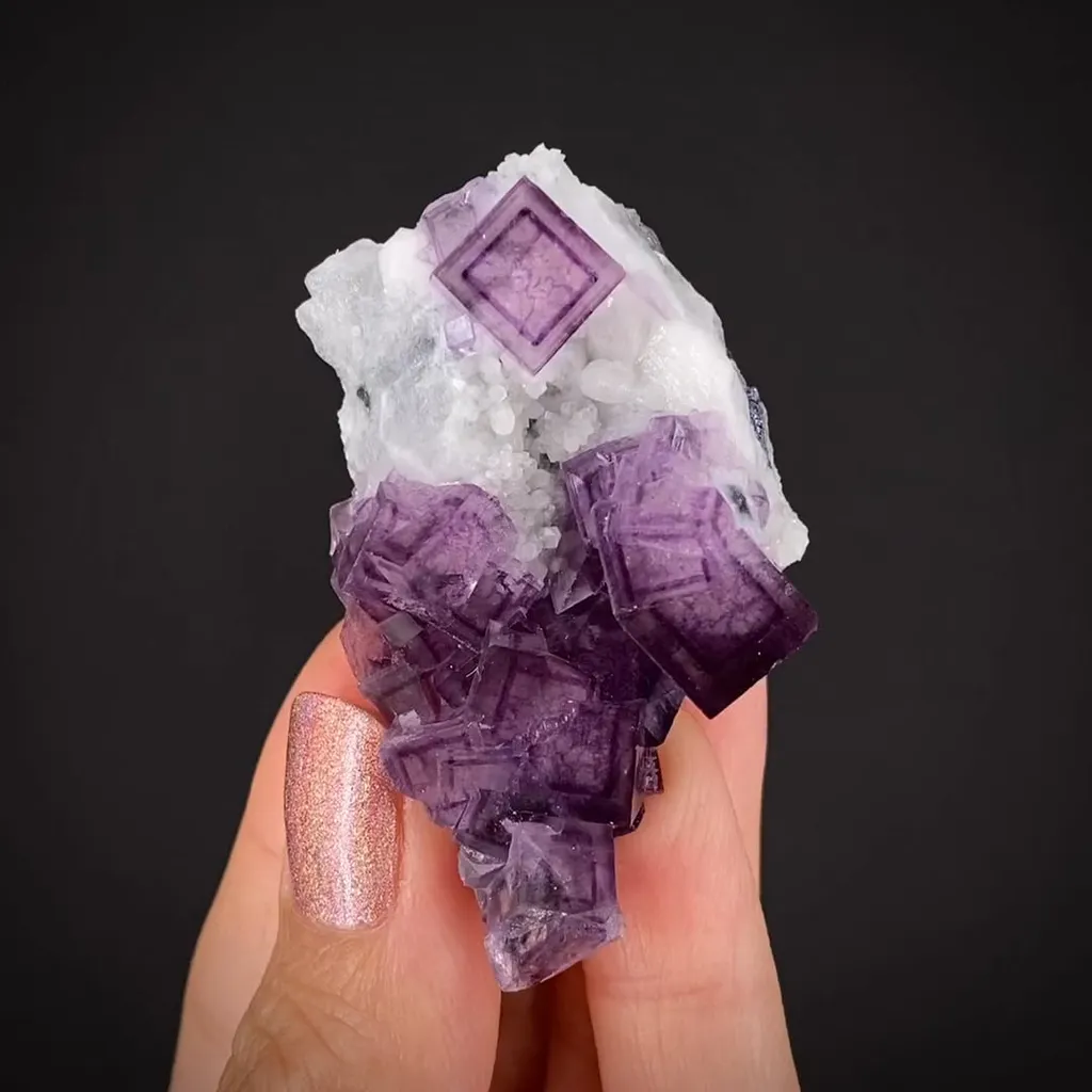 Fluorite with Quartz image