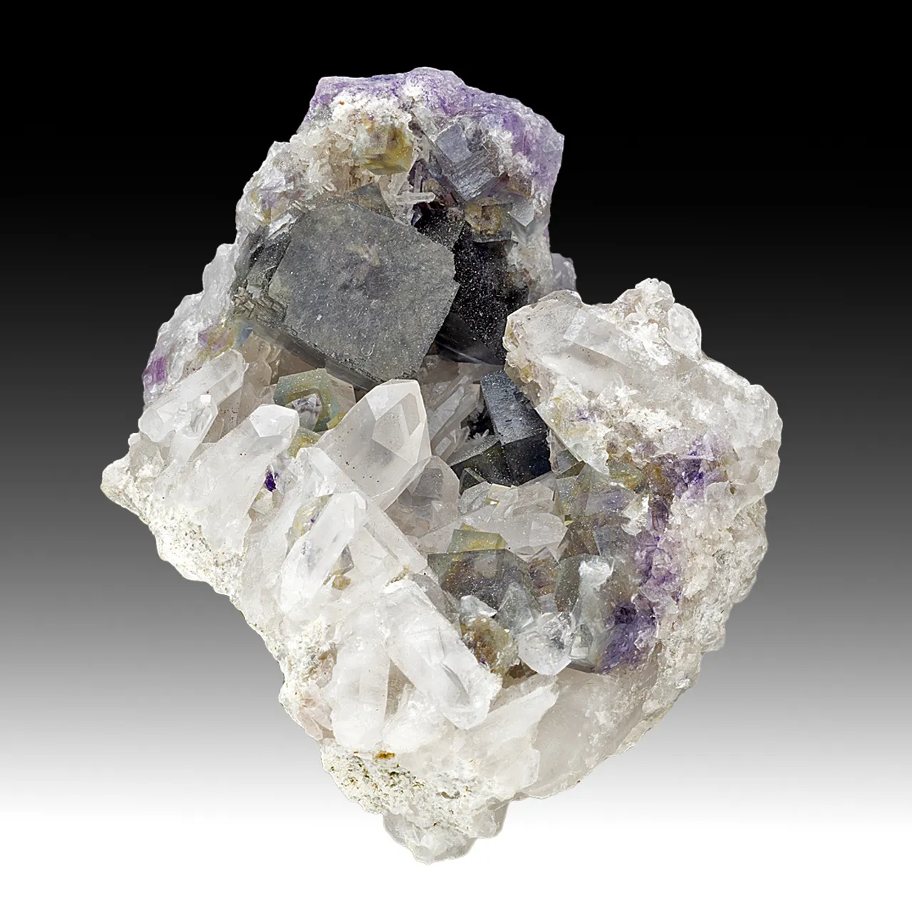 Fluorite with Quartz - image 1