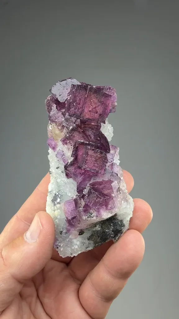 Fluorite with Quartz image