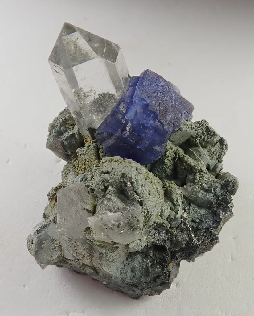 Fluorite with Quartz image