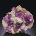 FLUORITE with QUARTZ - image 1