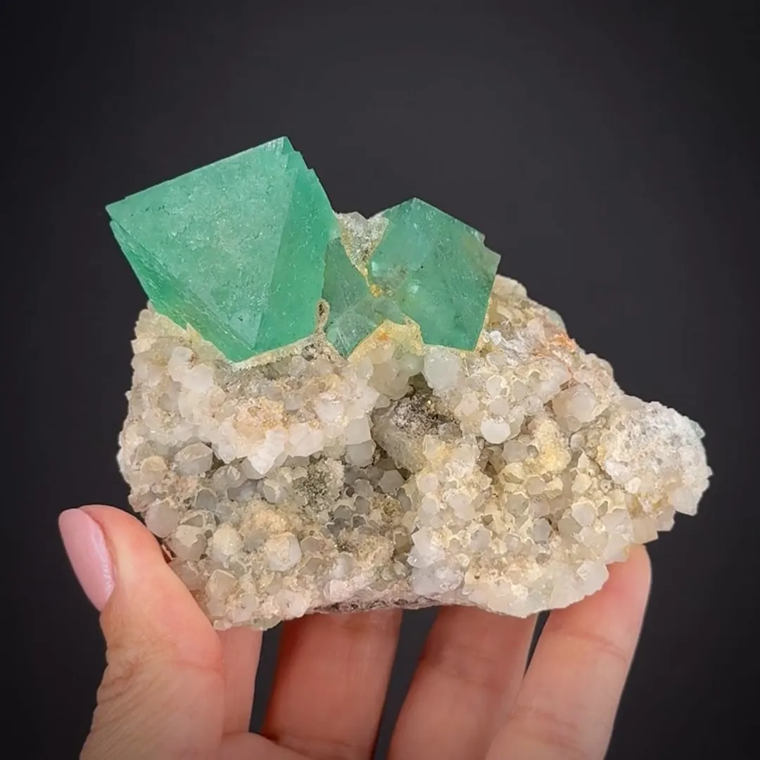 Fluorite with Quartz - image 1
