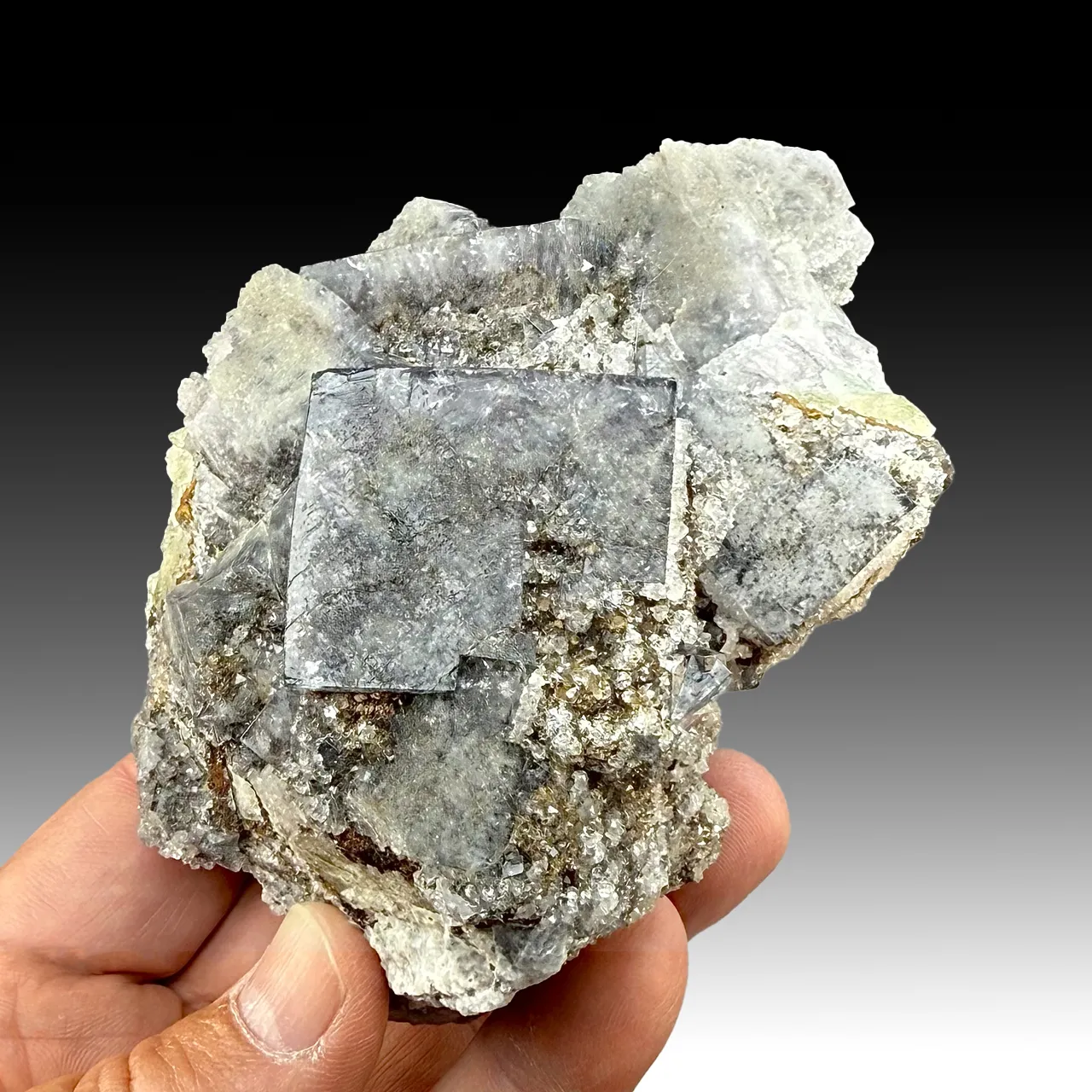 Fluorite with Quartz - image 1
