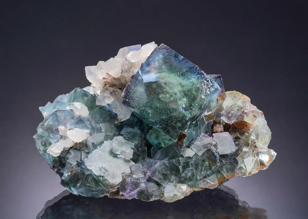 Fluorite with Quartz image