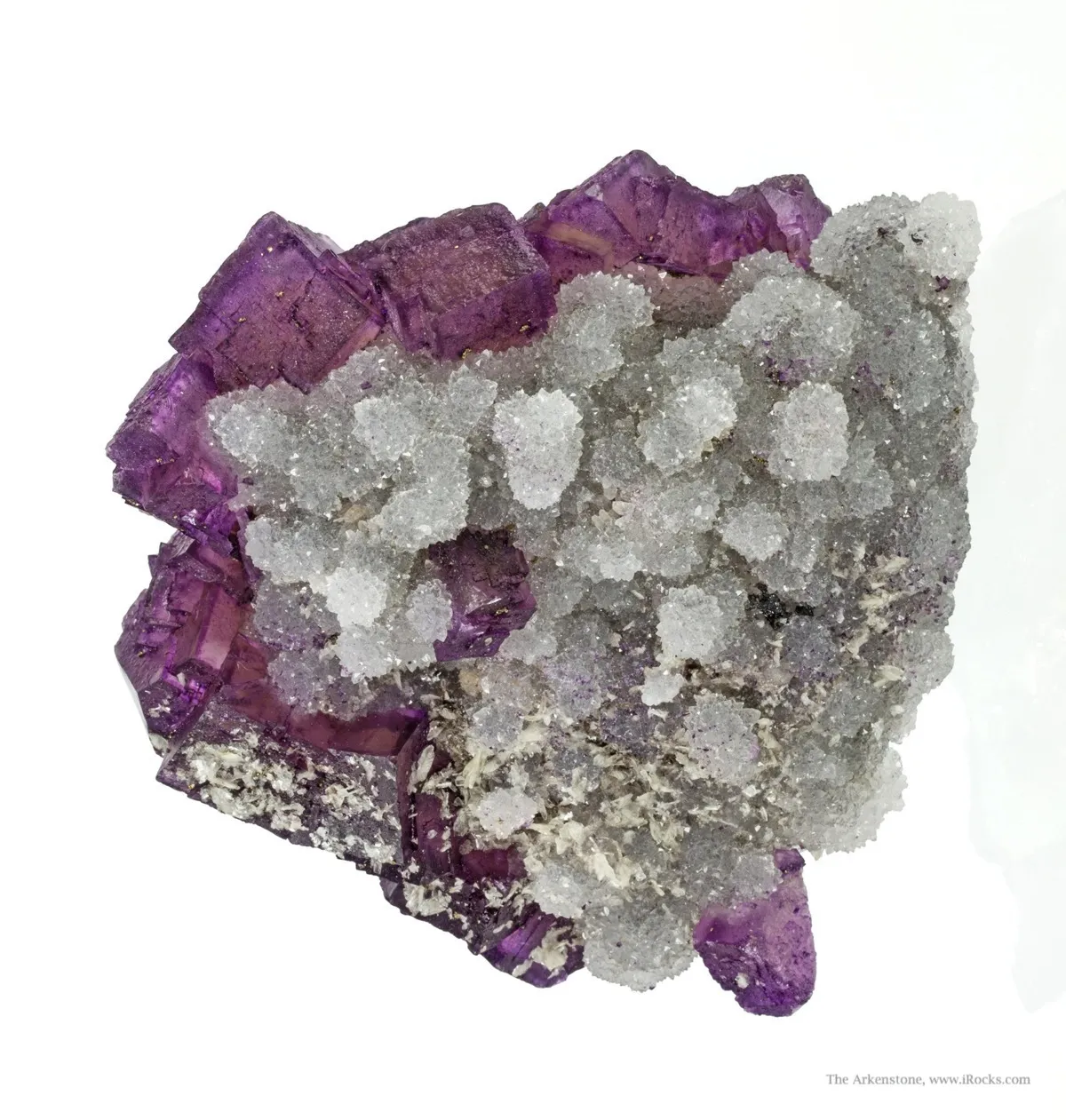 Fluorite With Quartz and Baryte - image 1