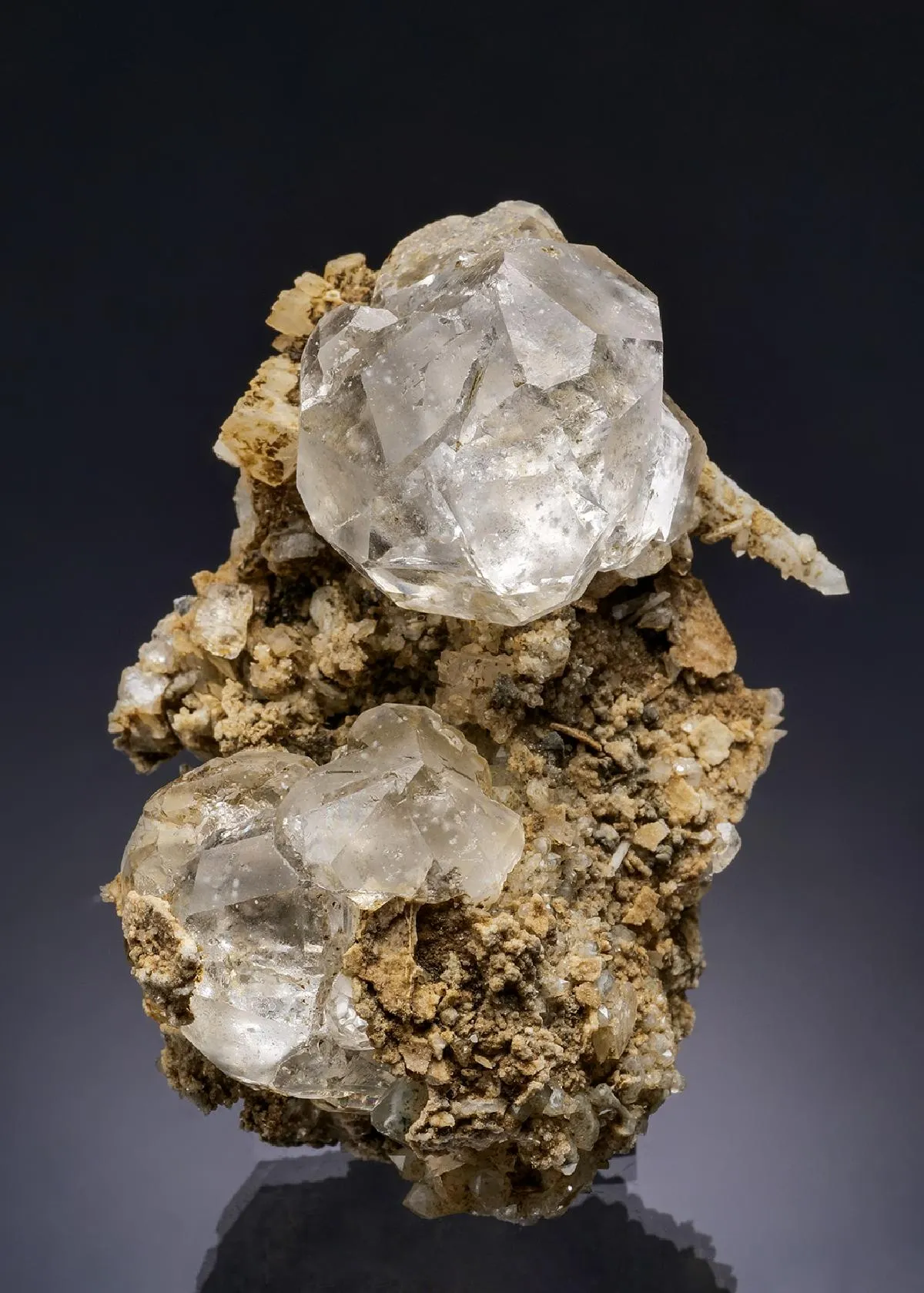 Fluorite with Quartz and Calcite - image 1