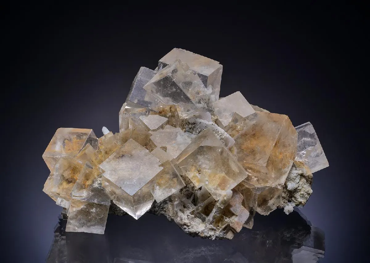FLUORITE with QUARTZ and CALCITE - image 1