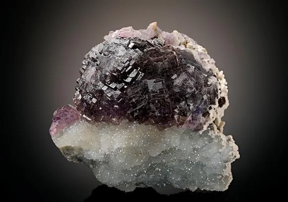 Fluorite with Quartz and Calcite - image 1
