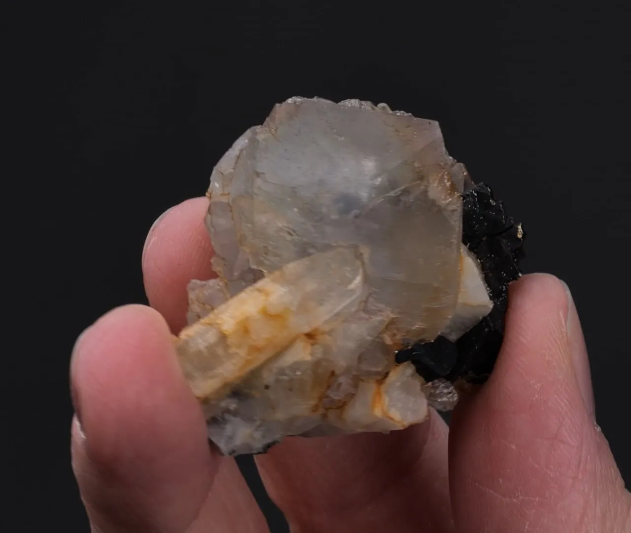 Fluorite with Quartz and Chalcopyrite - image 2