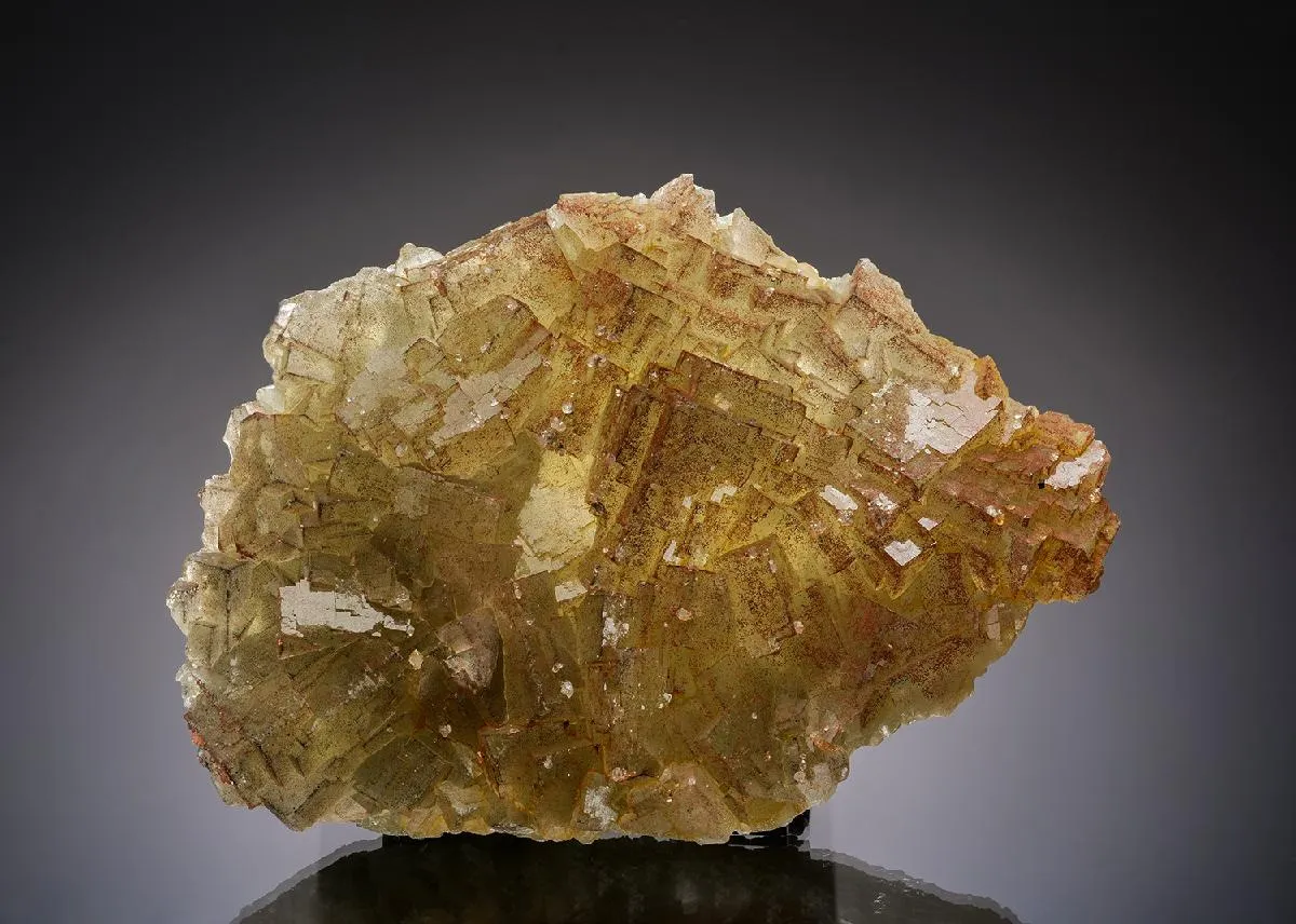 Fluorite with Quartz and Cinnabar inclusions - image 1