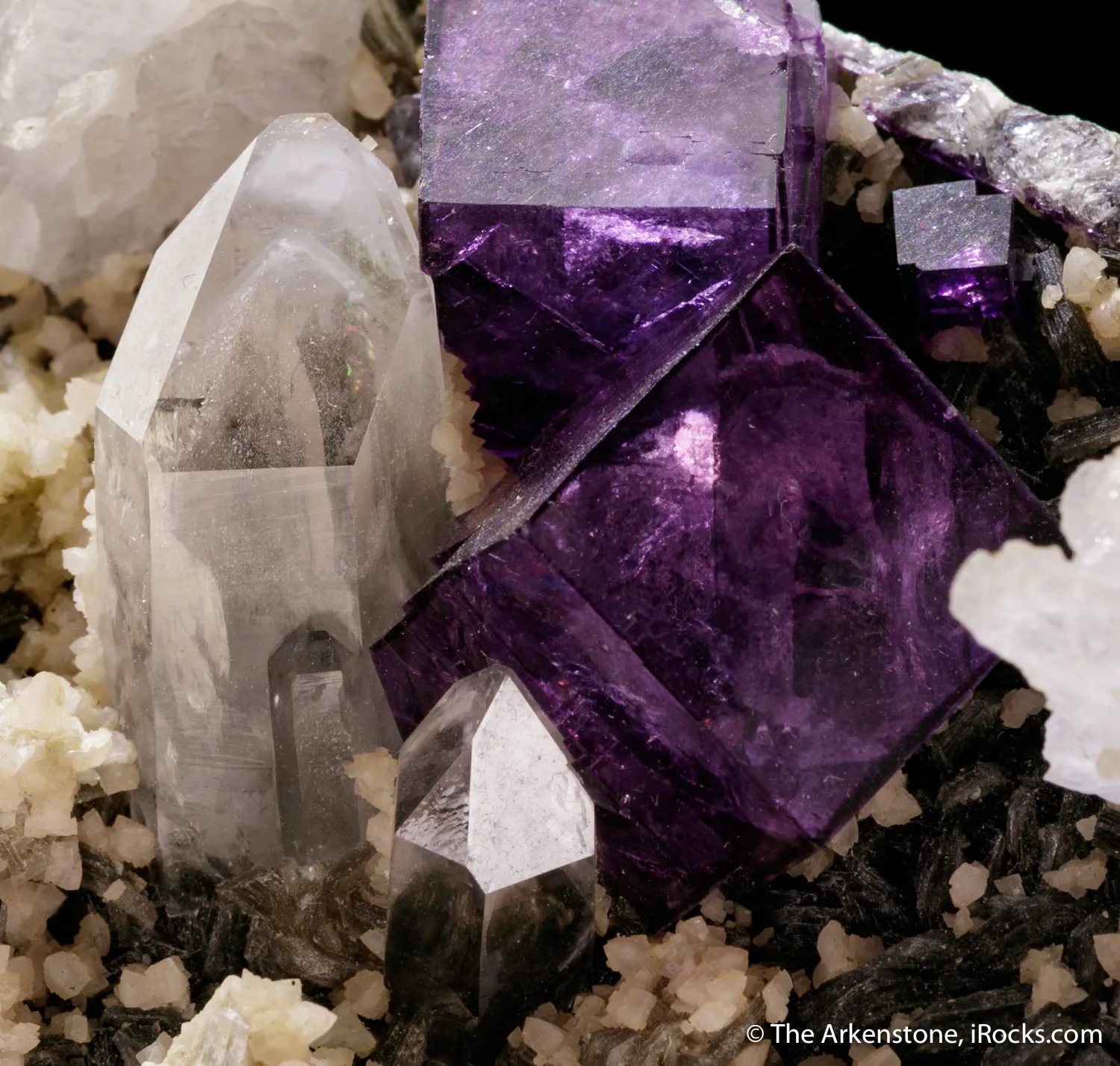 Fluorite with Quartz and Dolomite - image 1
