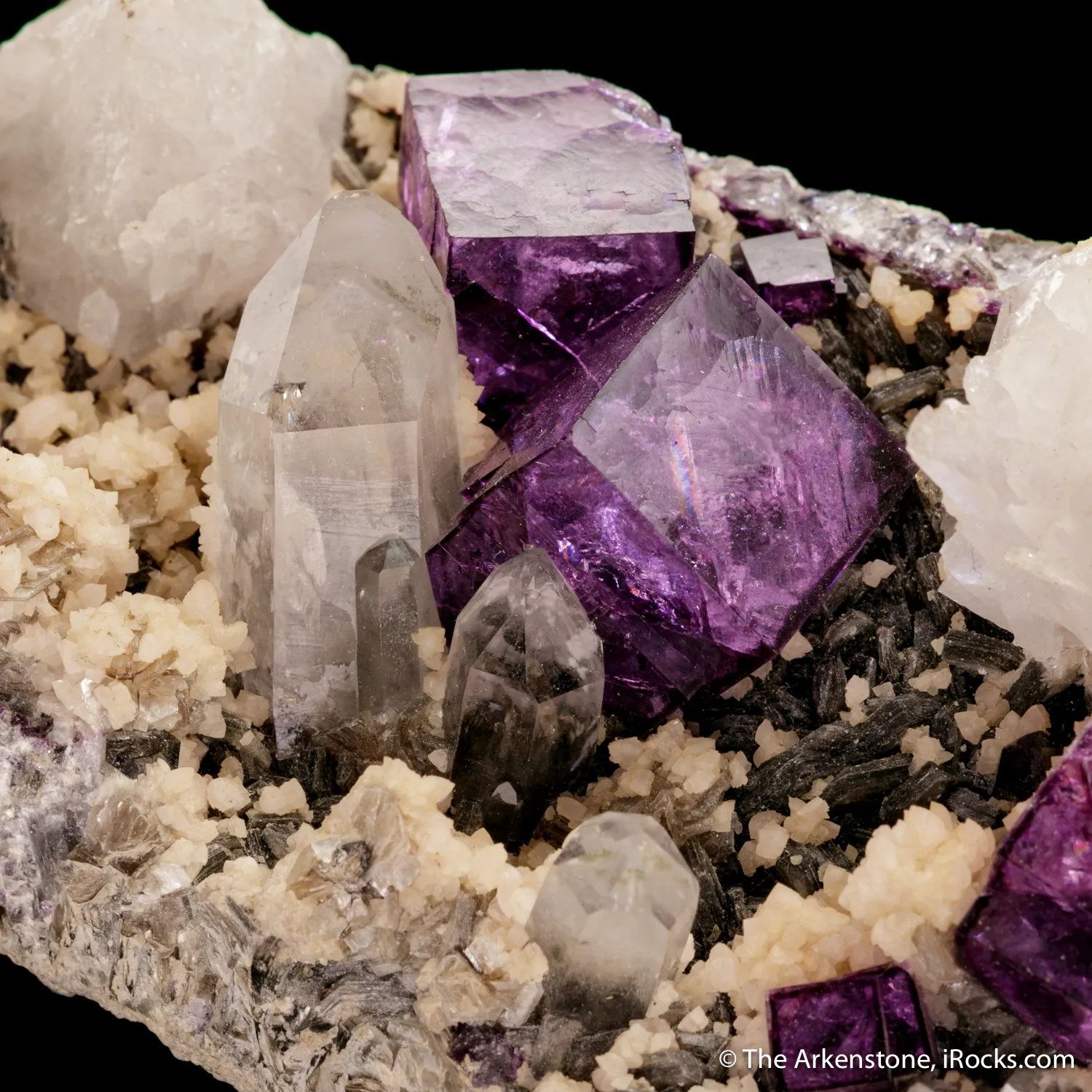 Fluorite with Quartz and Dolomite - image 3