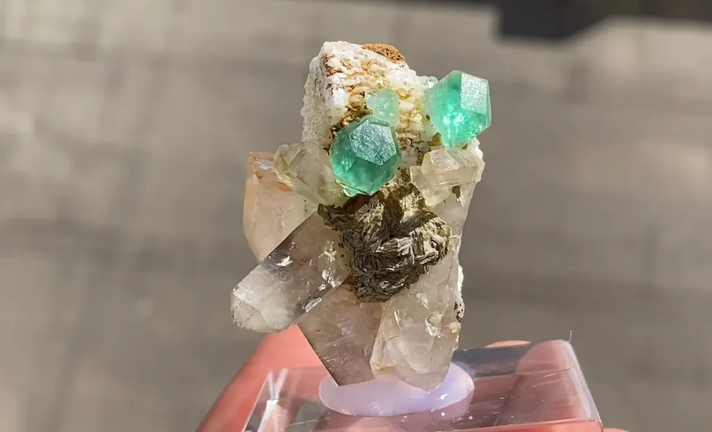 Fluorite with Quartz and Feldspar - image 5