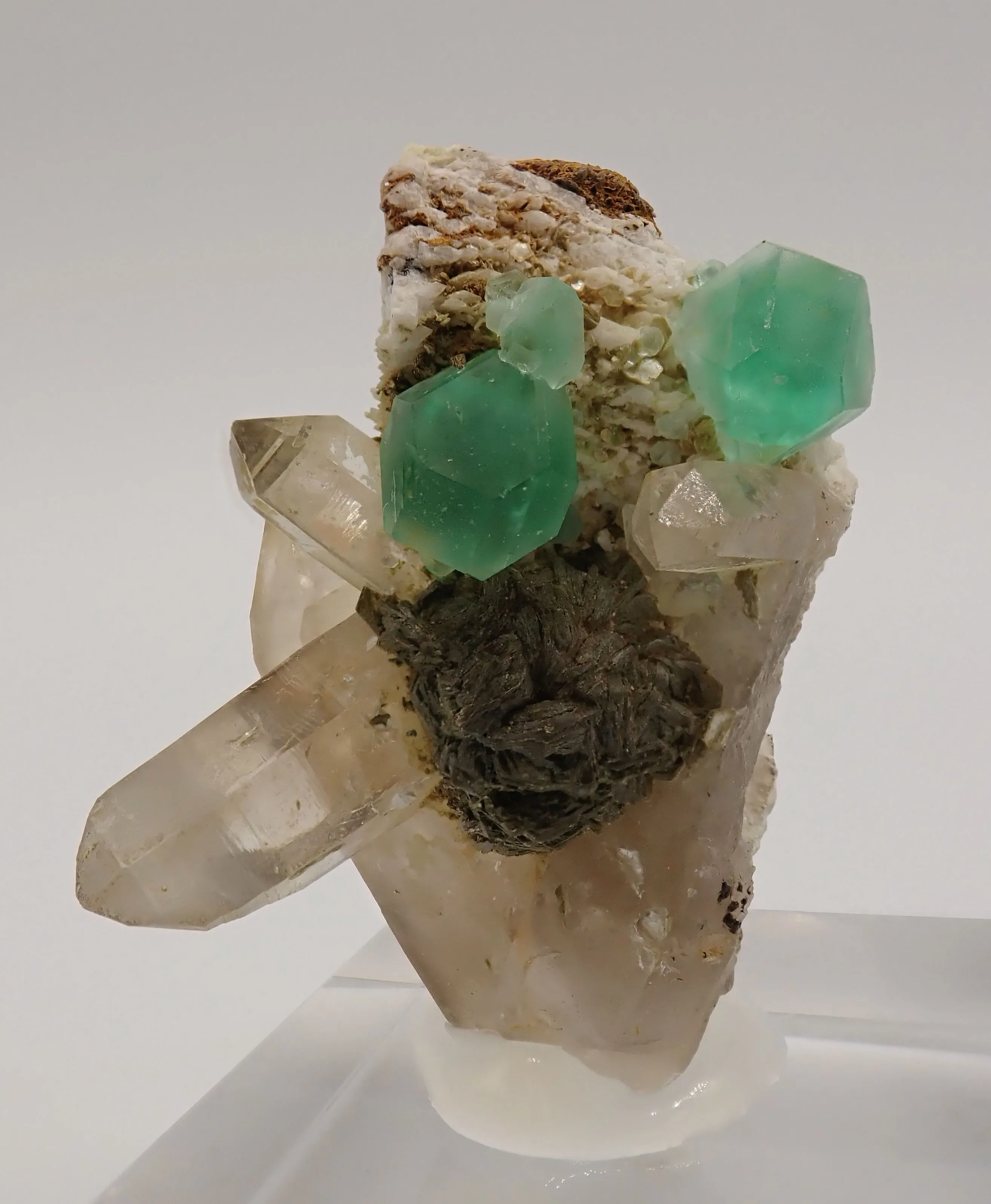 Fluorite with Quartz and Feldspar - image 4