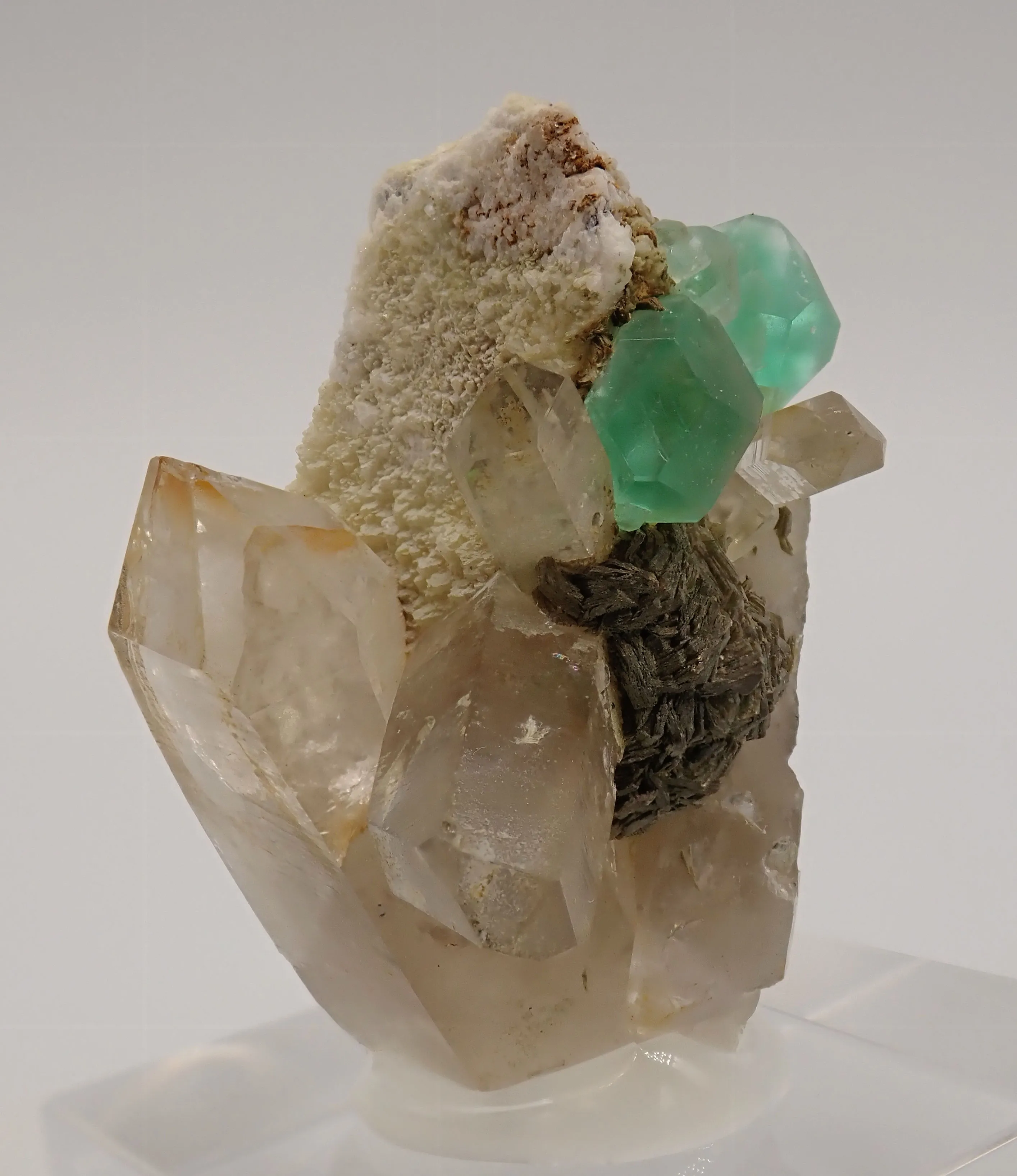 Fluorite with Quartz and Feldspar - image 2