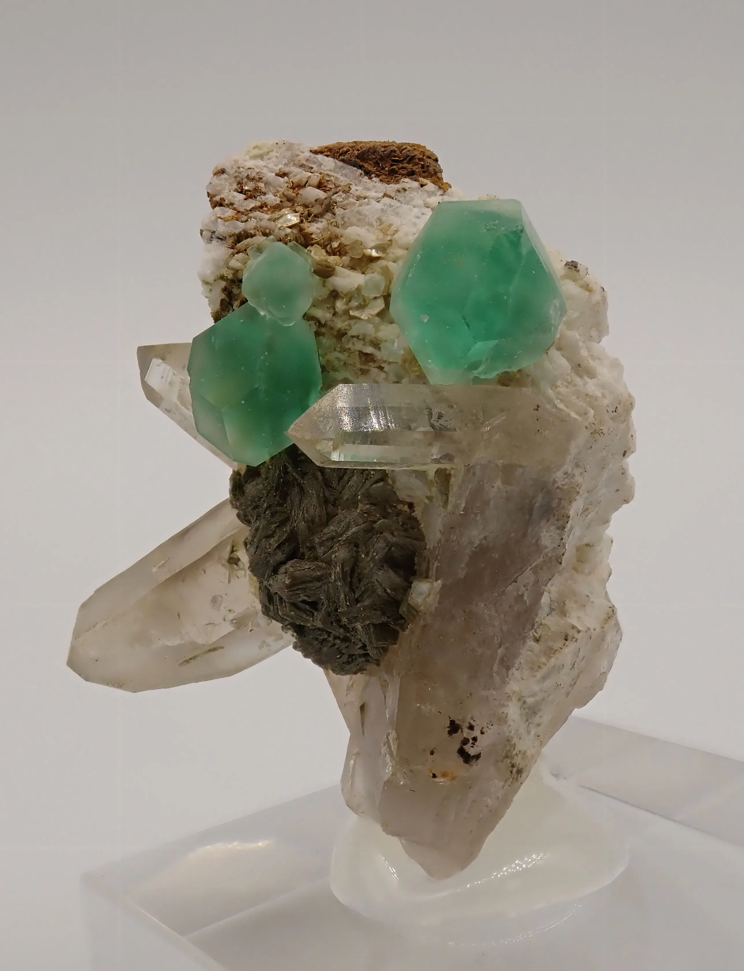 Fluorite with Quartz and Feldspar - image 3