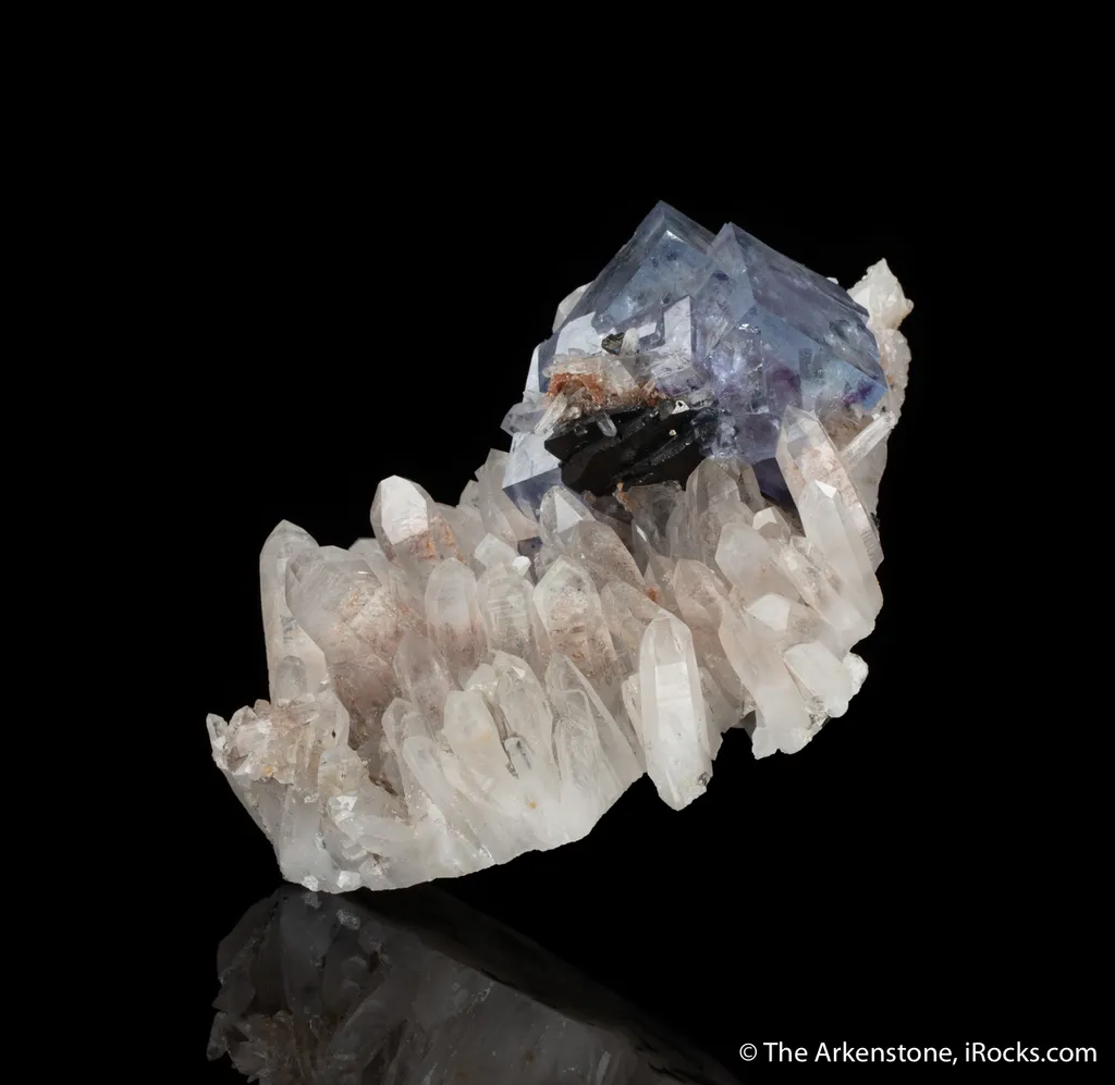 Fluorite with Quartz and Ferberite - image 4