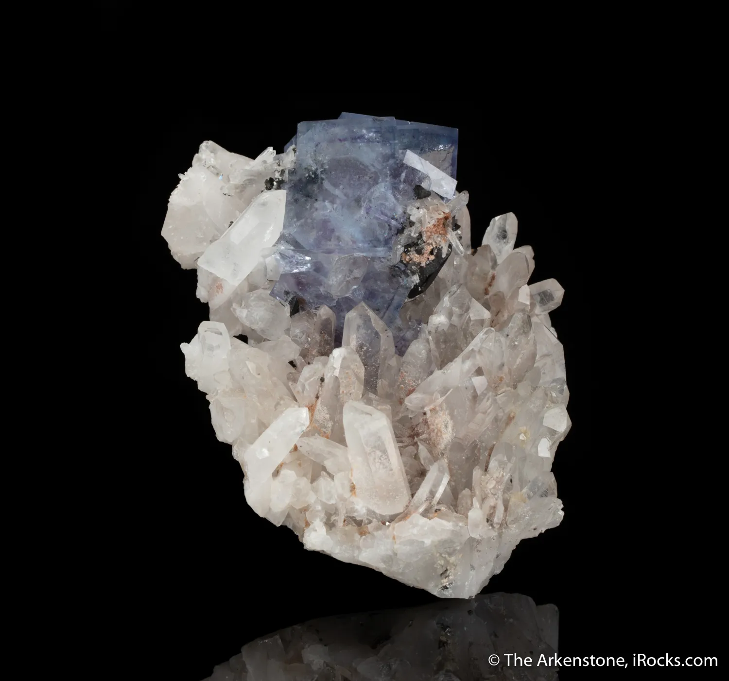 Fluorite with Quartz and Ferberite - image 3