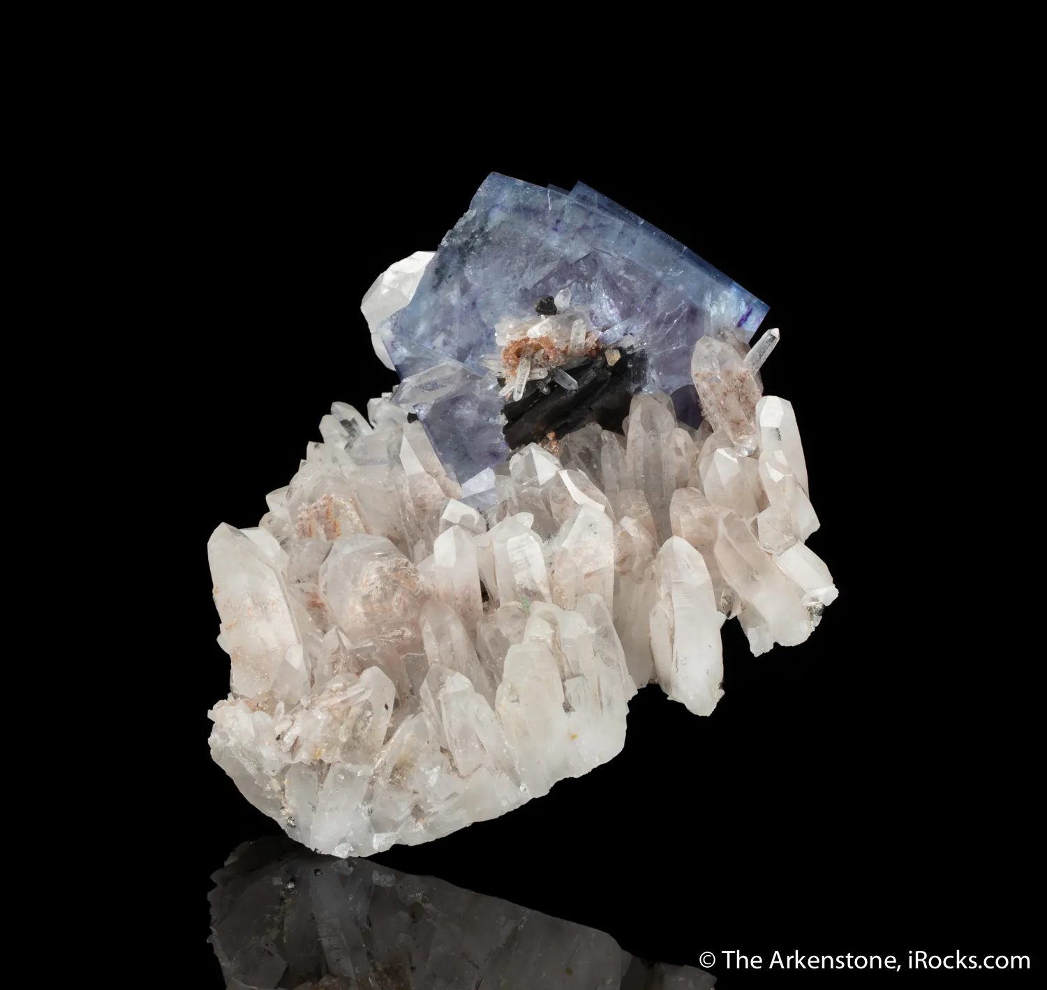 Fluorite with Quartz and Ferberite - image 2