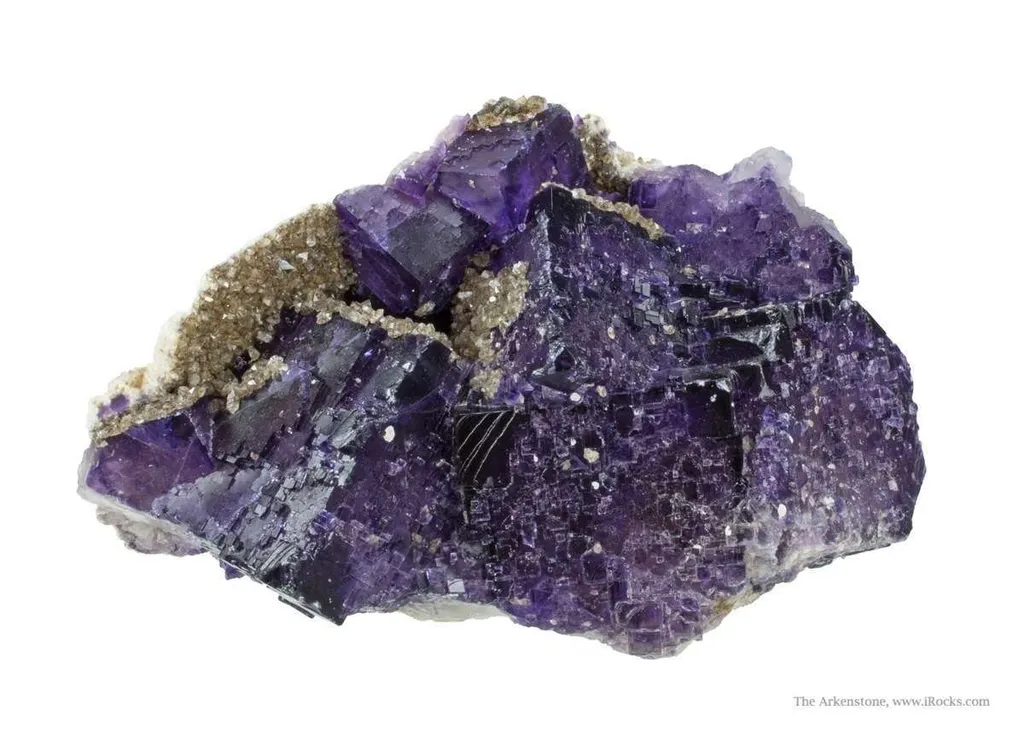 Fluorite With Quartz and Hydrocarbons image