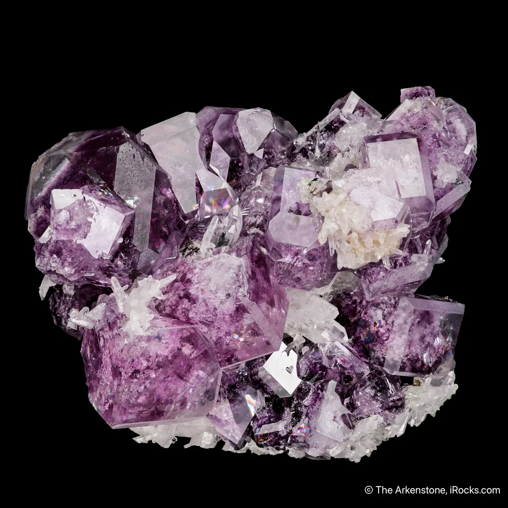 Fluorite with Quartz and Pyrite image