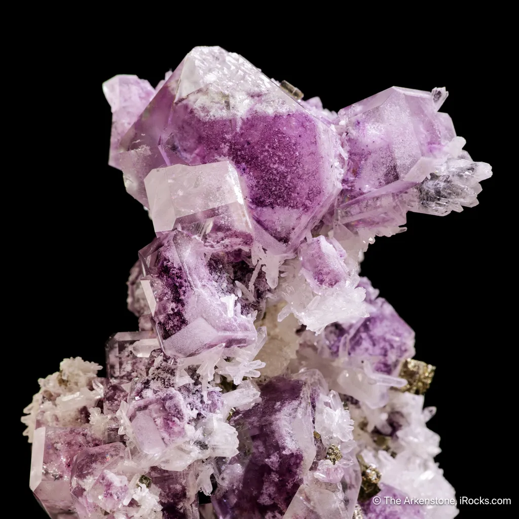 Fluorite with Quartz and Pyrite - image 3