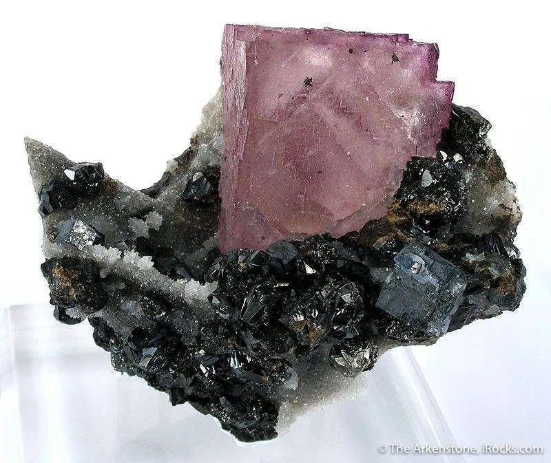 Fluorite With Quartz and Sphalerite image