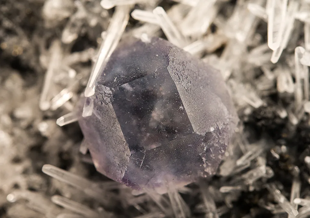 Fluorite with Quartz and Tetrahedrite image