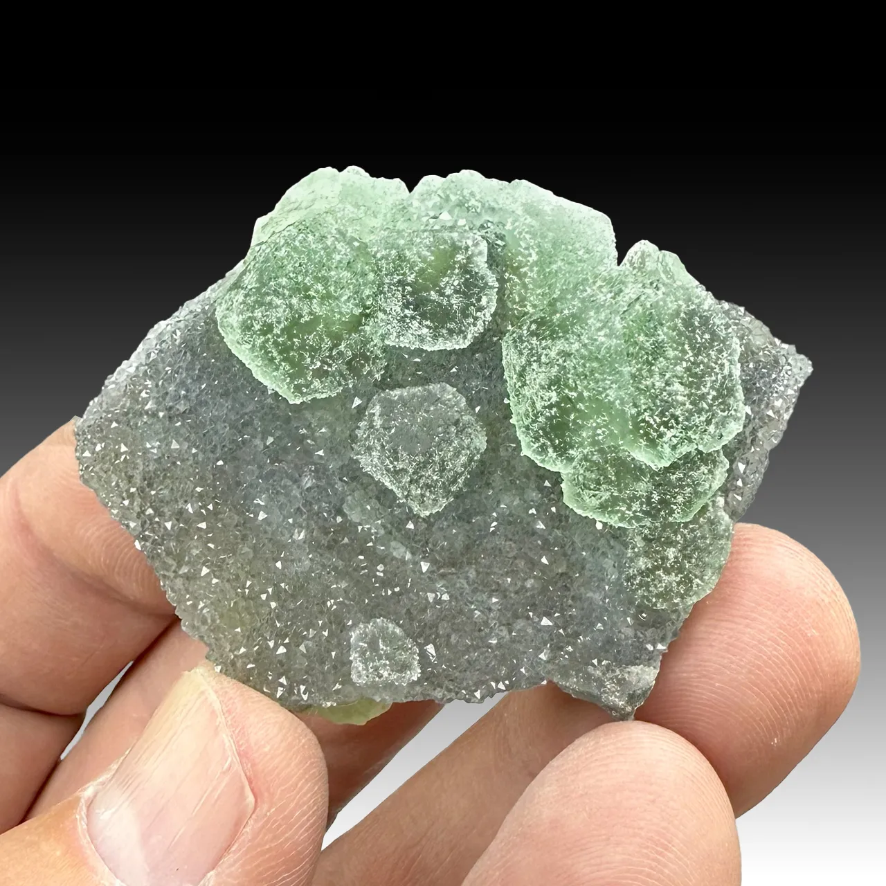 Fluorite with Quartz - image 1