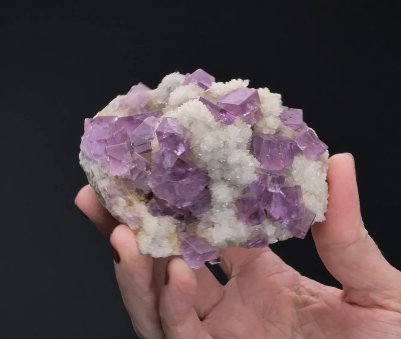 FLUORITE with QUARTZ - image 2