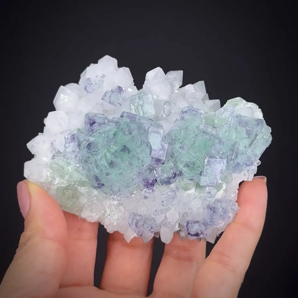 Fluorite with Quartz