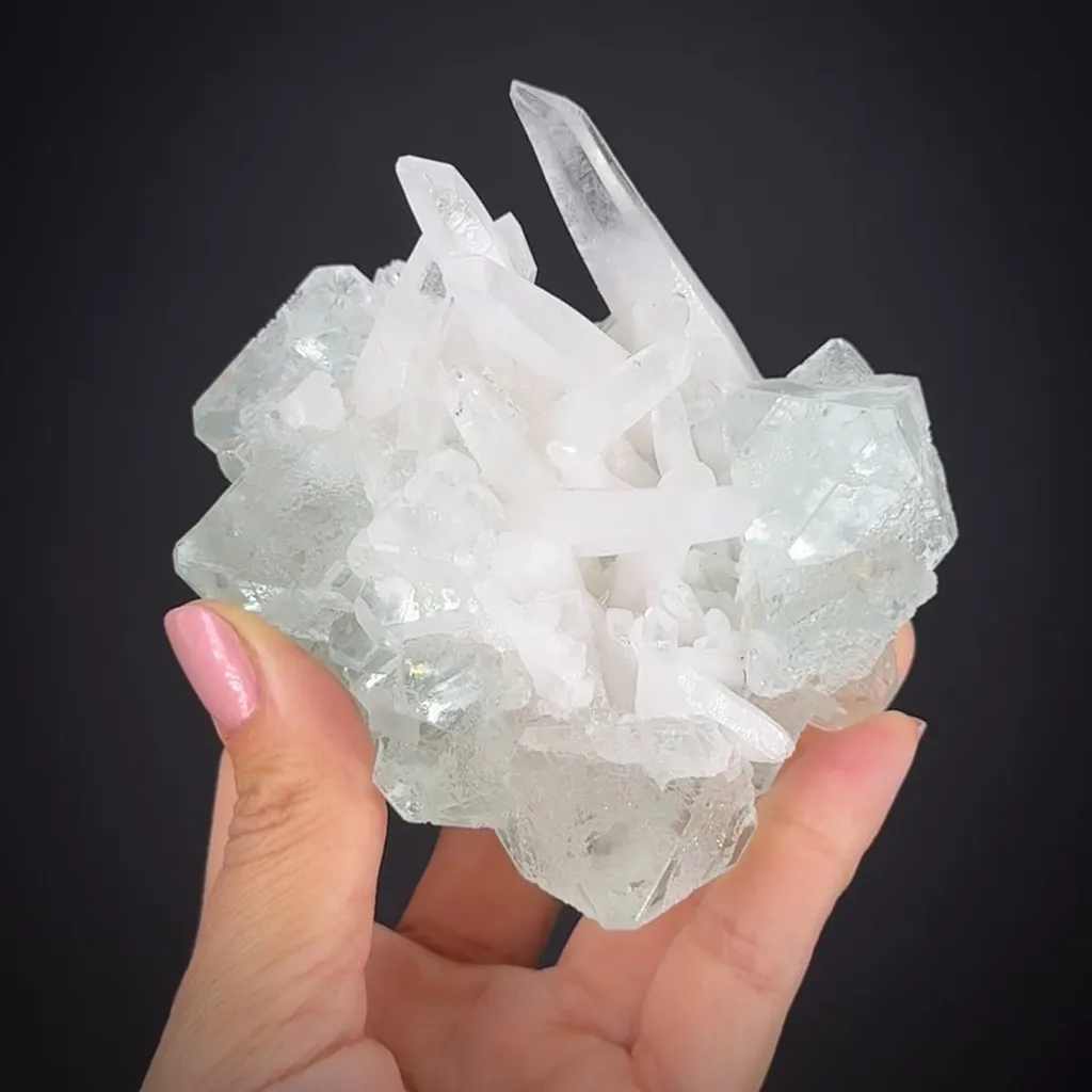 Fluorite with Quartz