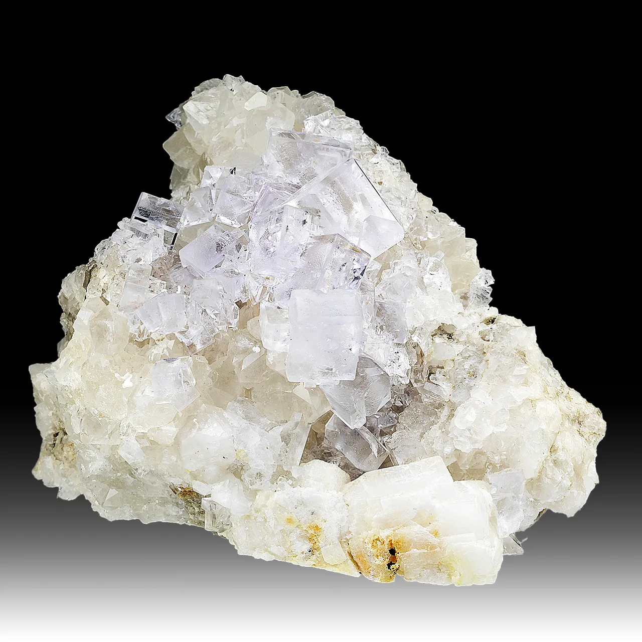 Fluorite with Quartz, Calcite - image 1