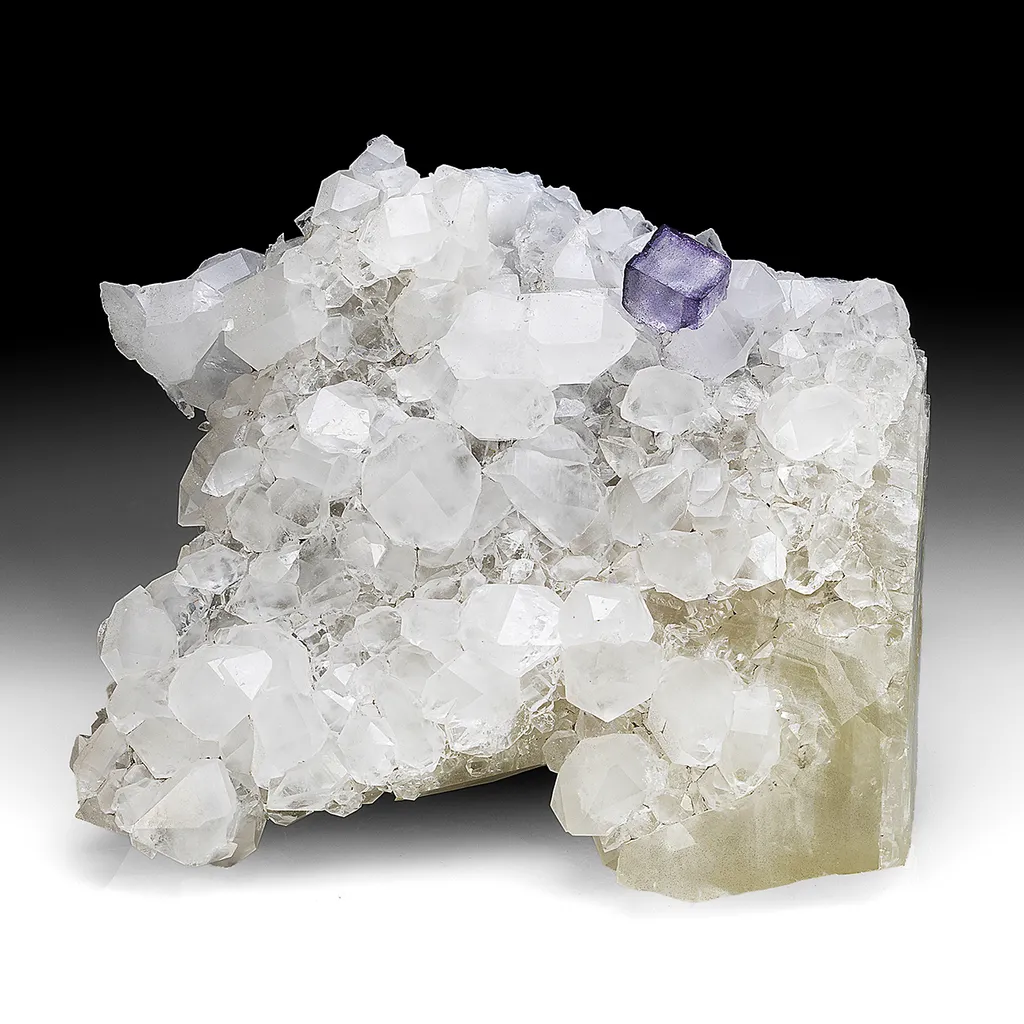 Fluorite with Quartz, Calcite image
