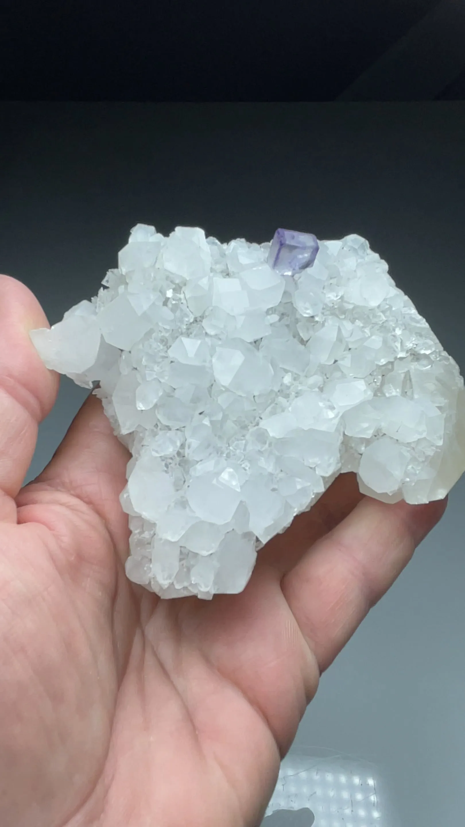 Fluorite with Quartz, Calcite - image 2