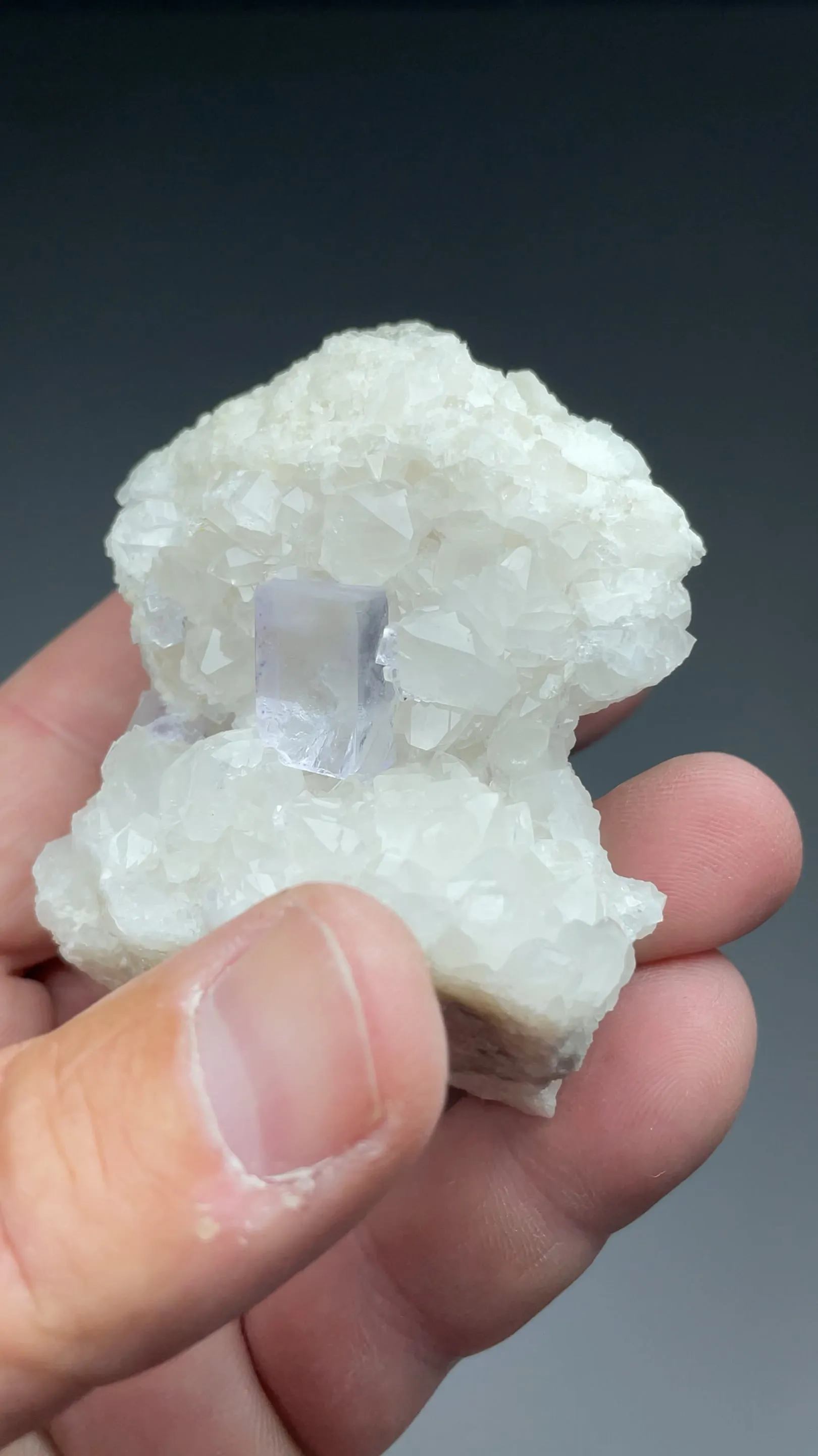 Fluorite with Quartz, Calcite - image 2
