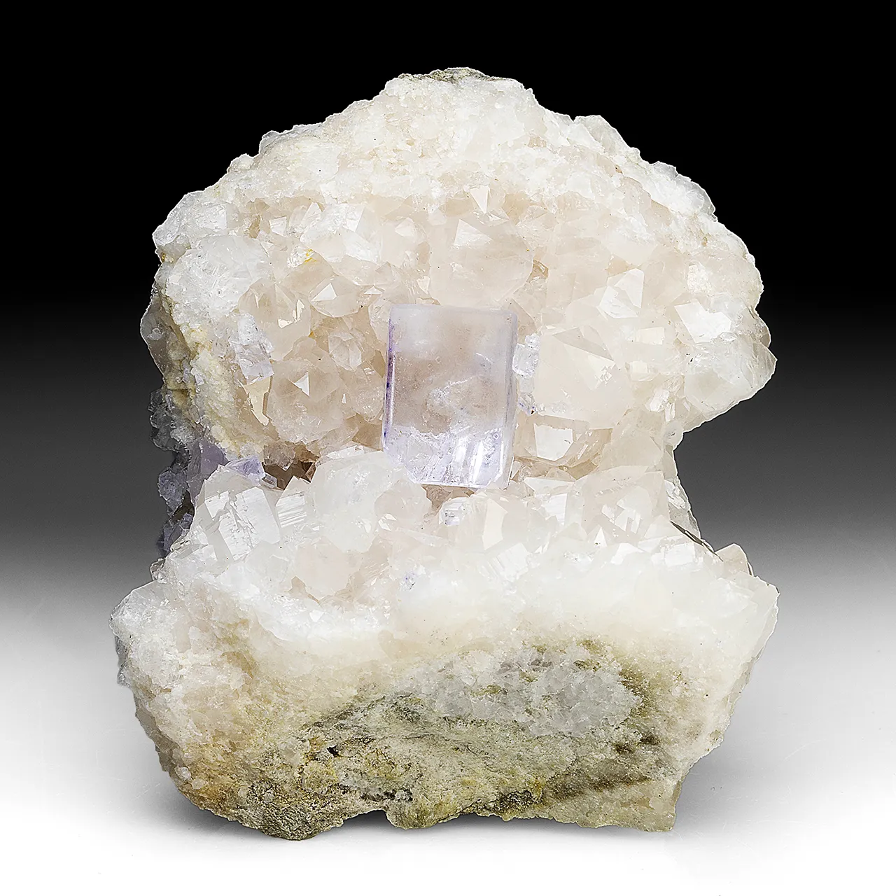Fluorite with Quartz, Calcite - image 1