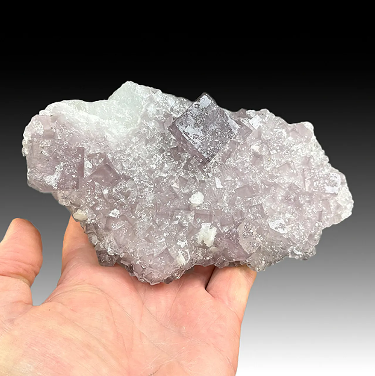 Fluorite with Quartz, Calcite - image 1
