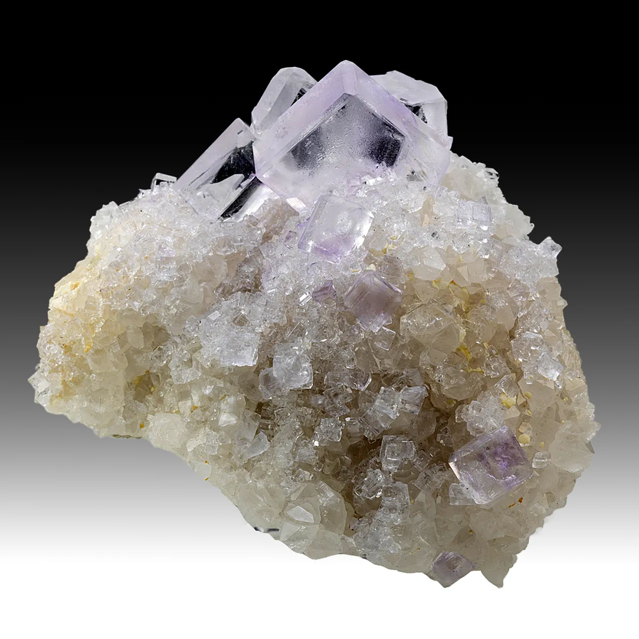 Fluorite with Quartz, Calcite - image 2