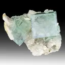 Fluorite with Quartz, Calcite - image 1