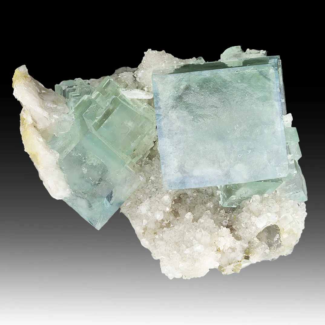 Fluorite with Quartz, Calcite - image 1