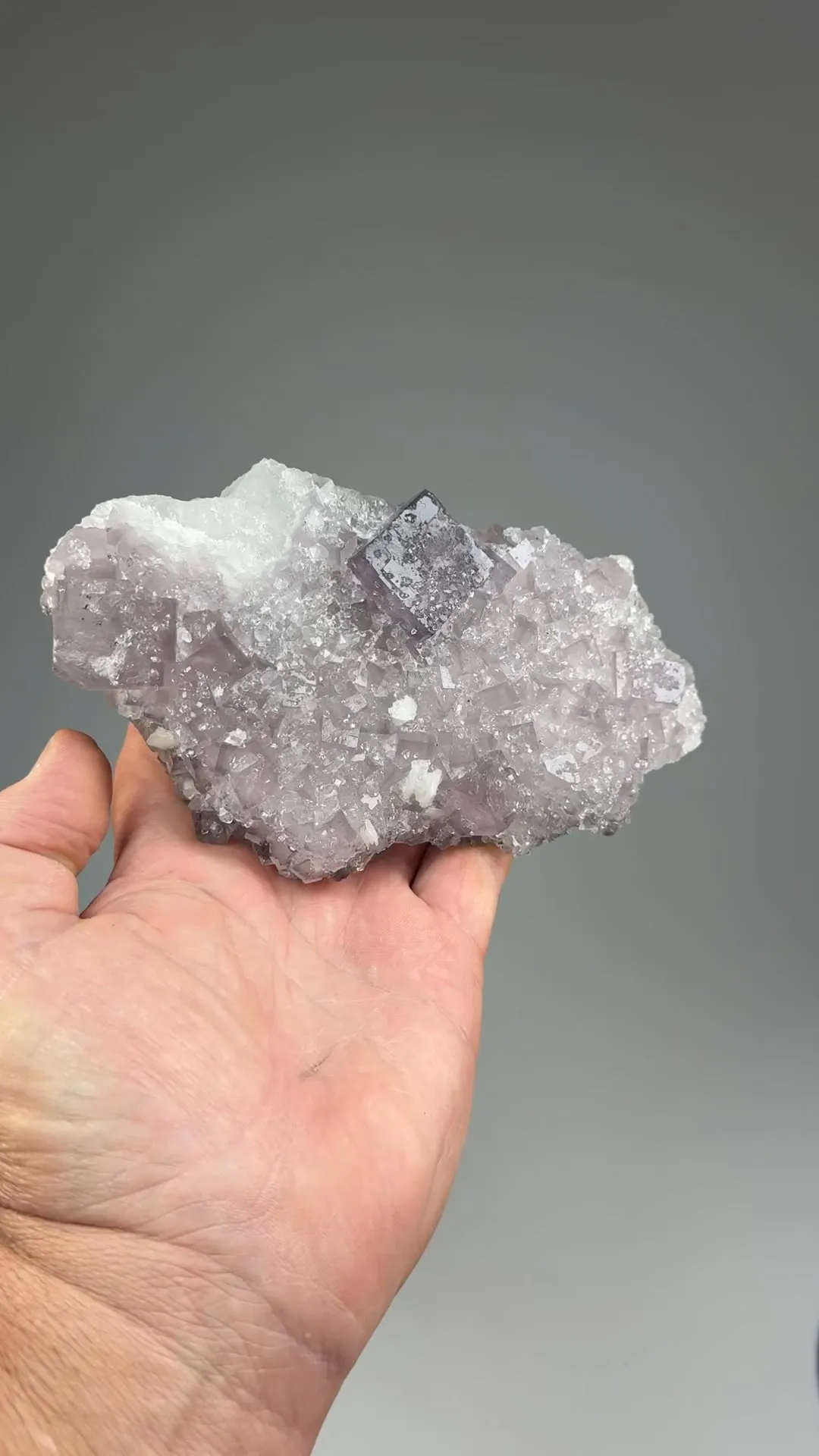 Fluorite with Quartz, Calcite - image 2
