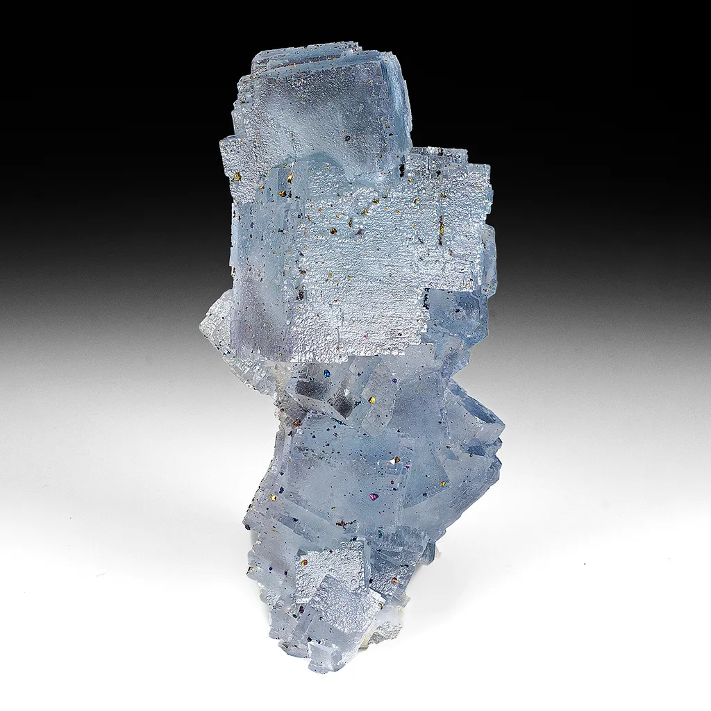 Fluorite with Quartz, Chalcopyrite image