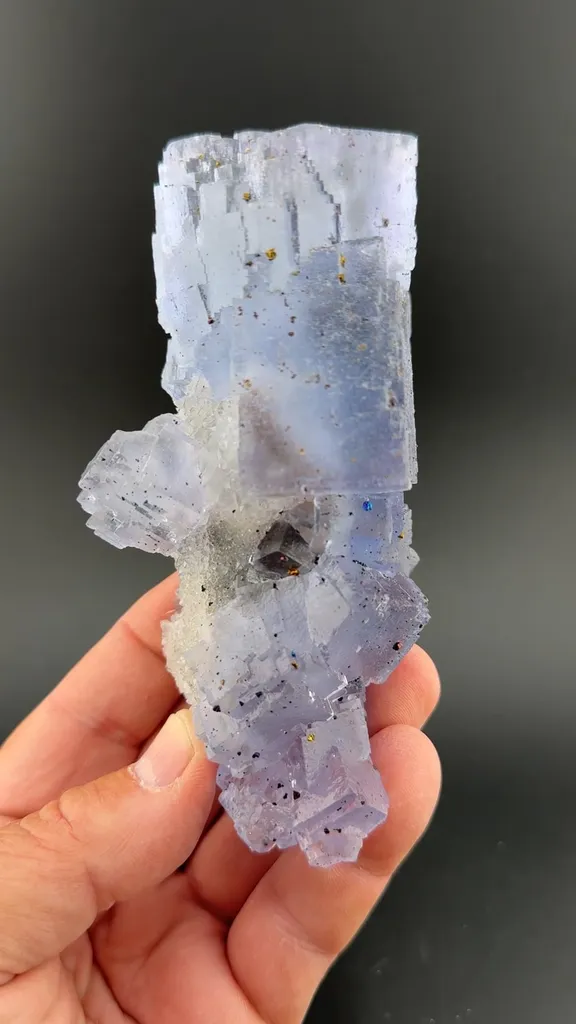 Fluorite with Quartz, Chalcopyrite - image 2