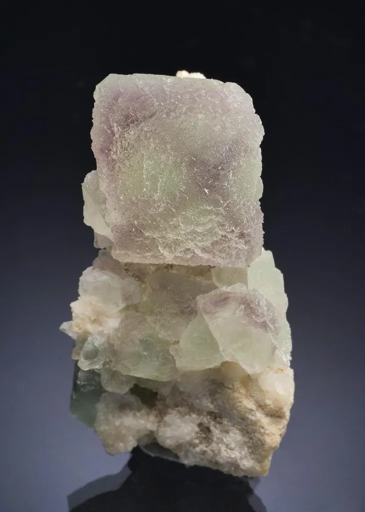 Fluorite with Quartz