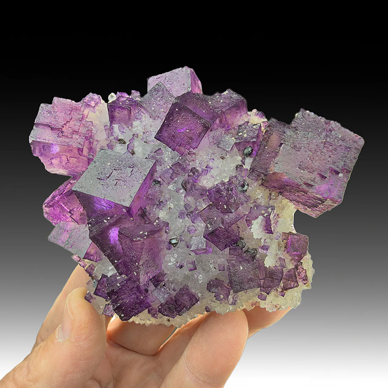 Fluorite with Quartz - image 1